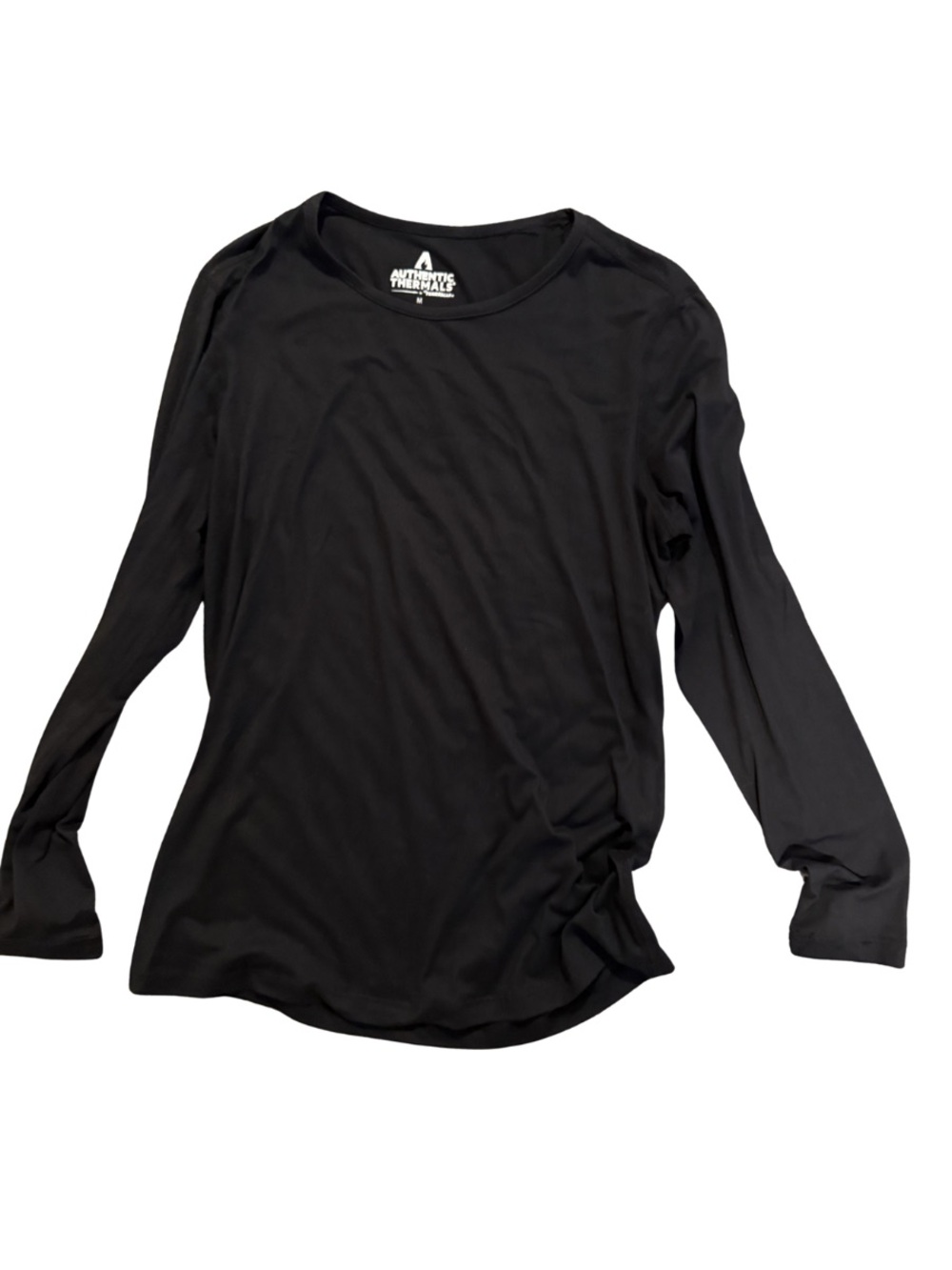 Women’s Thermal Black Long Sleeve Top